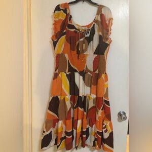 New York & Company Multicolor Patterned Dress